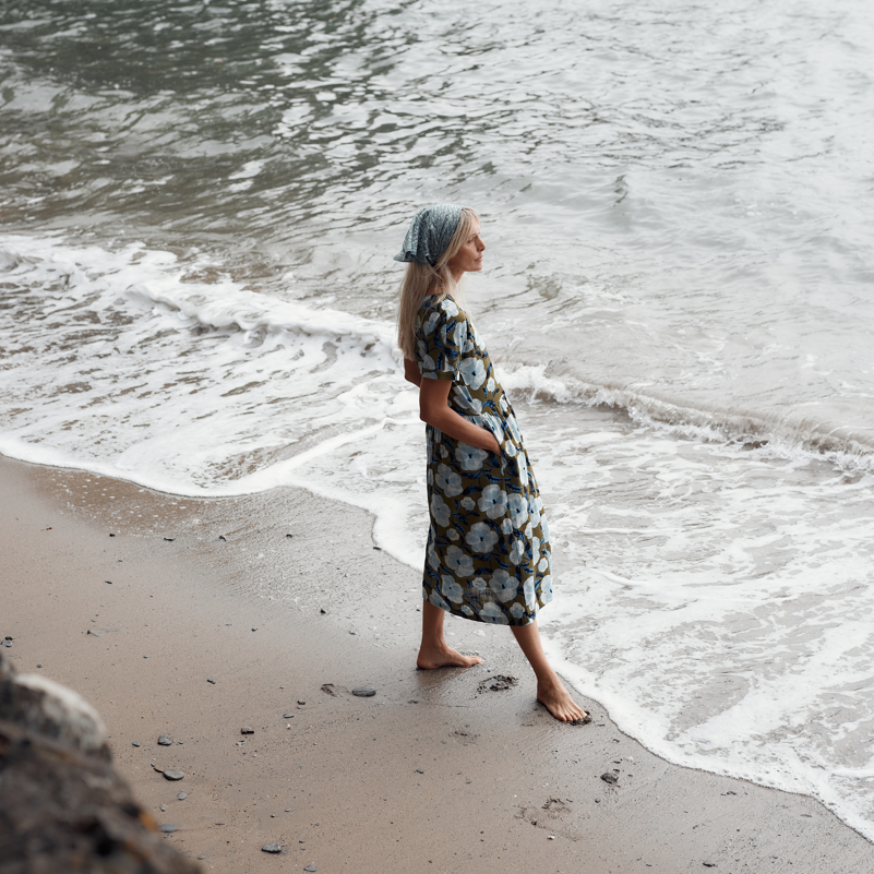 Seasalt Dress in floral linen