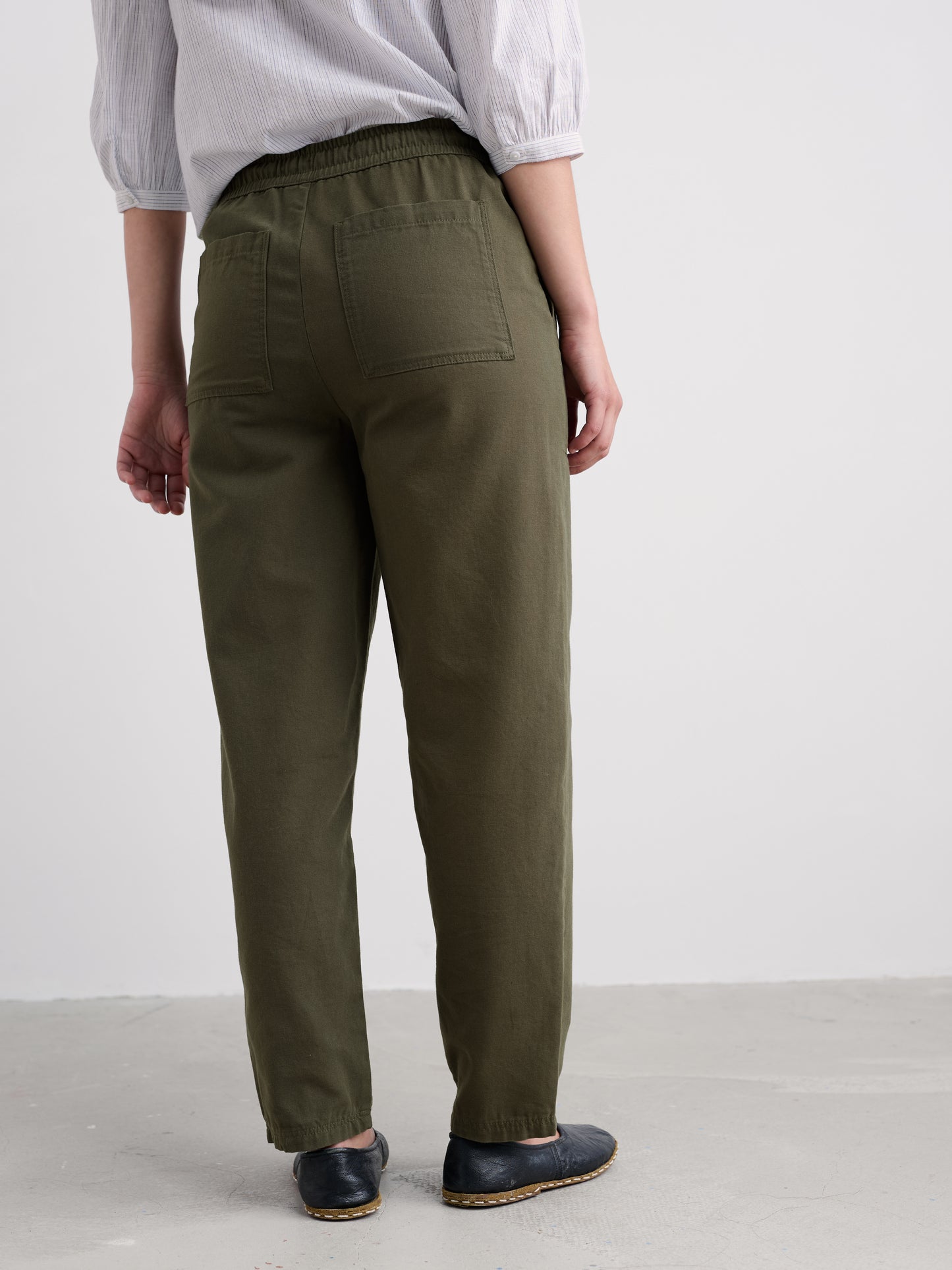 Pull on linen pants from Seaalt Cornwall