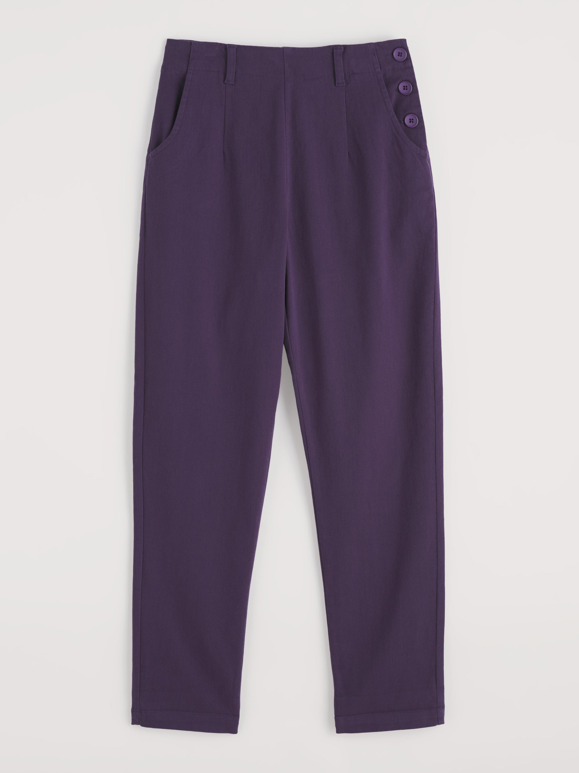 Seasalt Cornwall Womens Cotton BPants in Purple