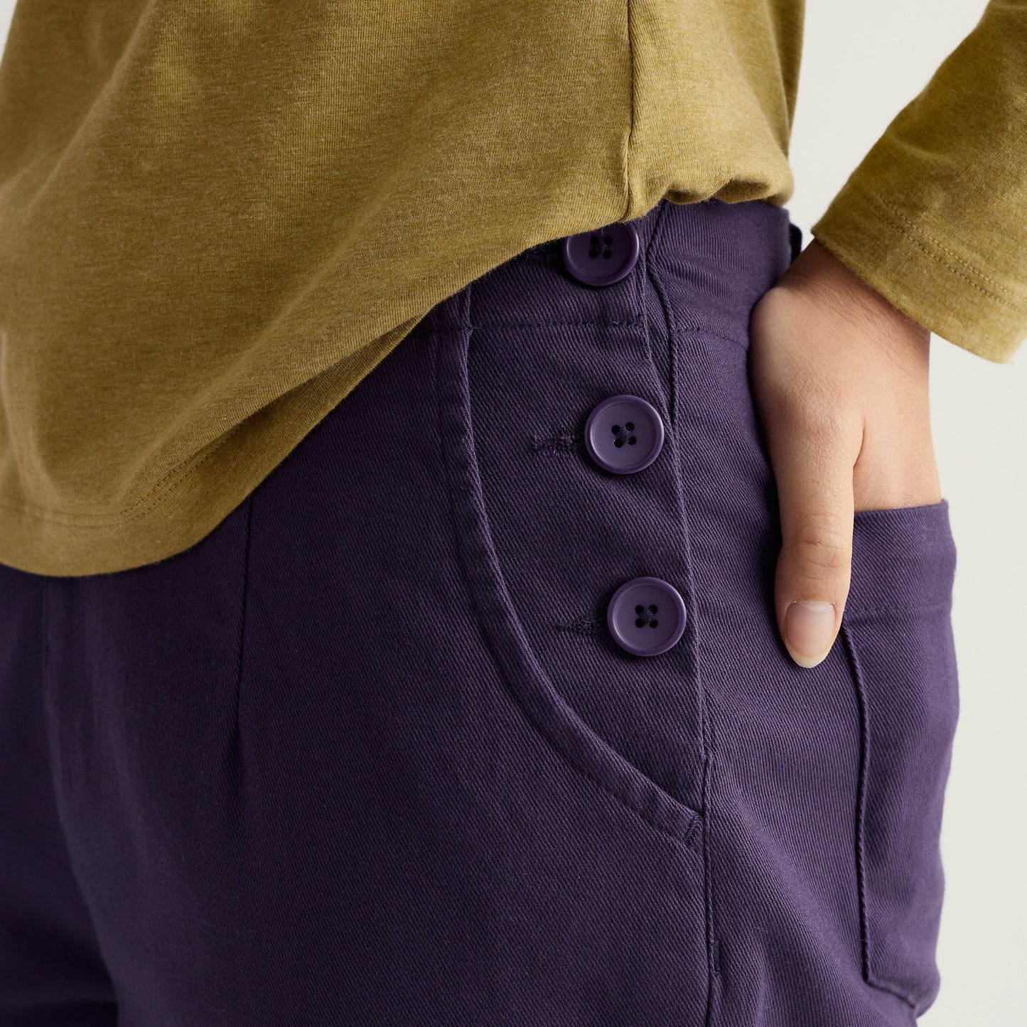 Seasalt Cornwall Australia buttoned waterdance trousers in purple