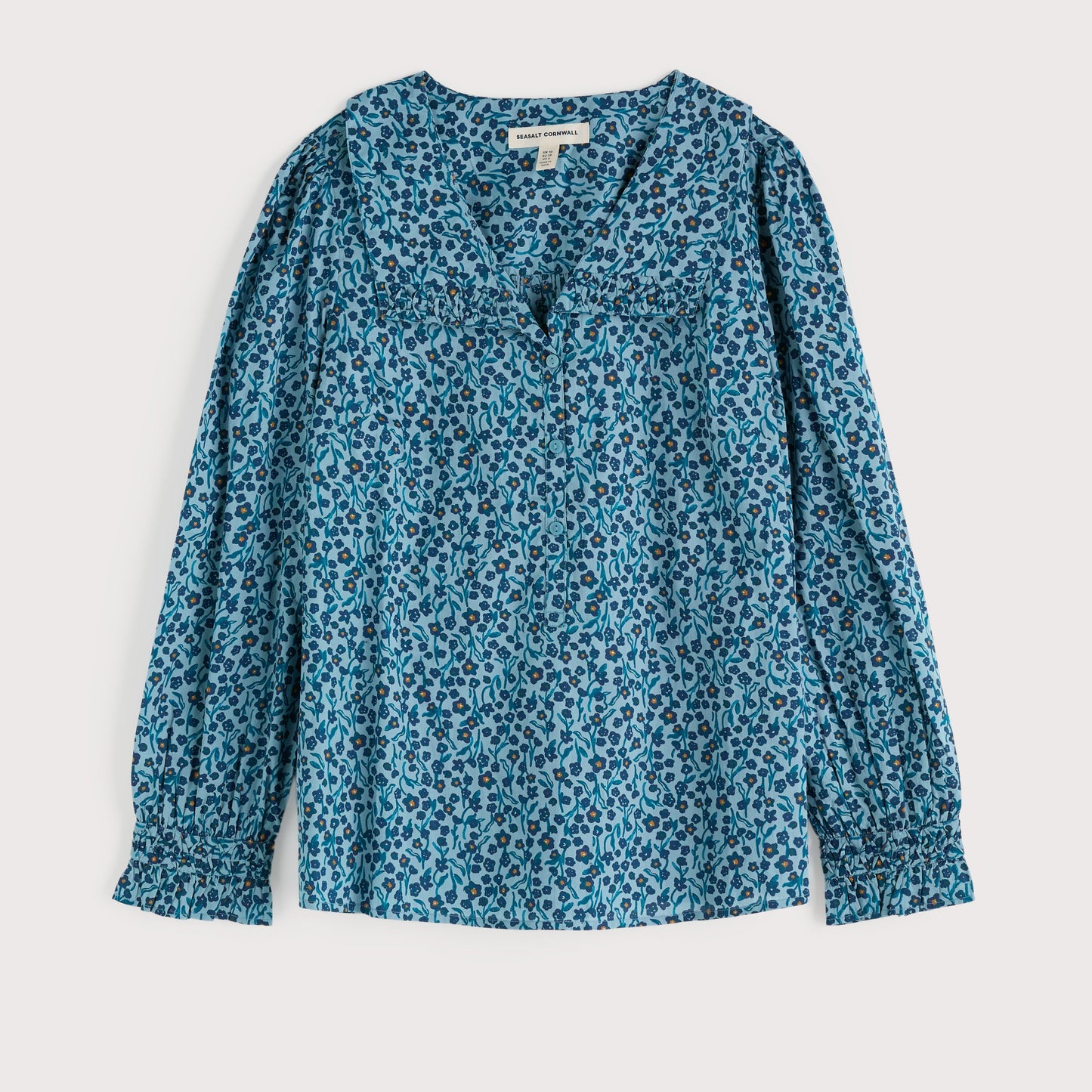 Seasalt Top for women. Blue with flowers