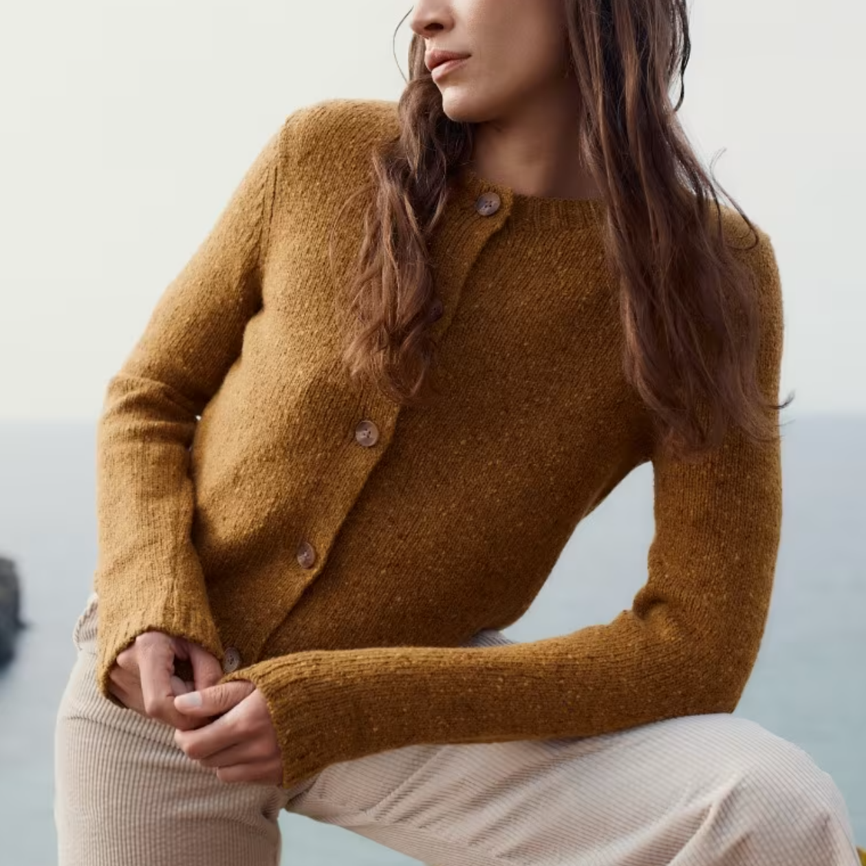 Seasalt Cornwall Dawson Pick Cardigan In Marshland