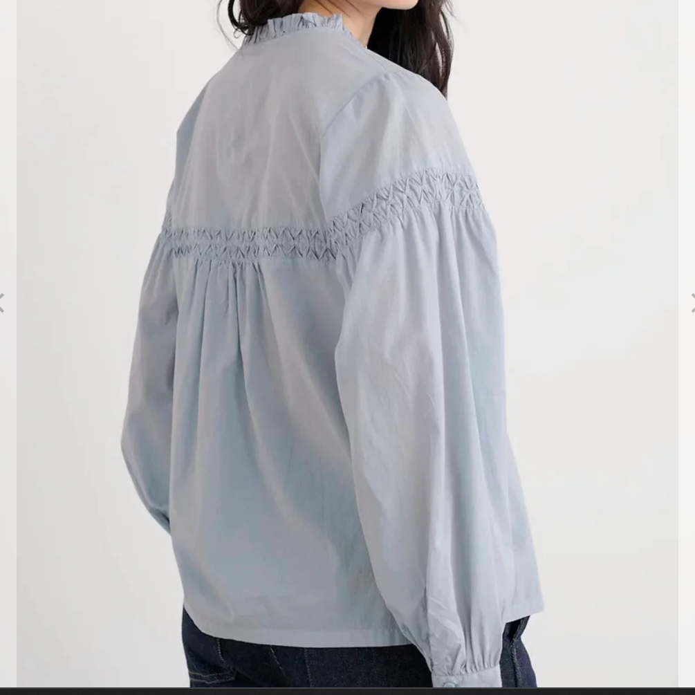 Seasalt Cotton top Gwel in Blue Fog