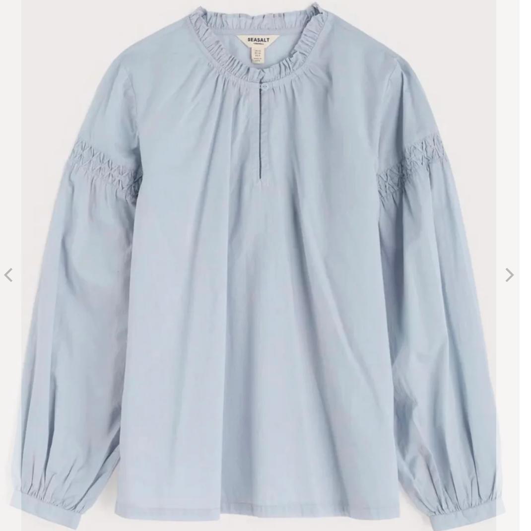 Seasalt soft blue cotton top for women