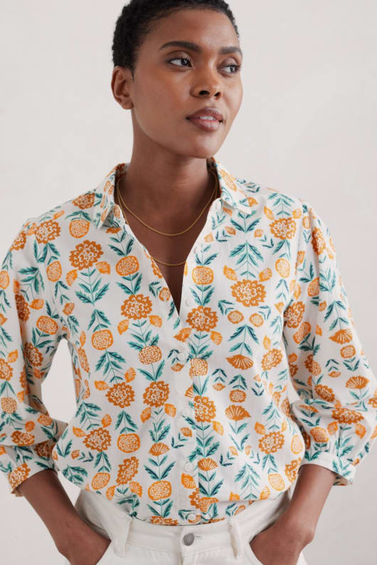 Seasal Hope cottage top in Marigold