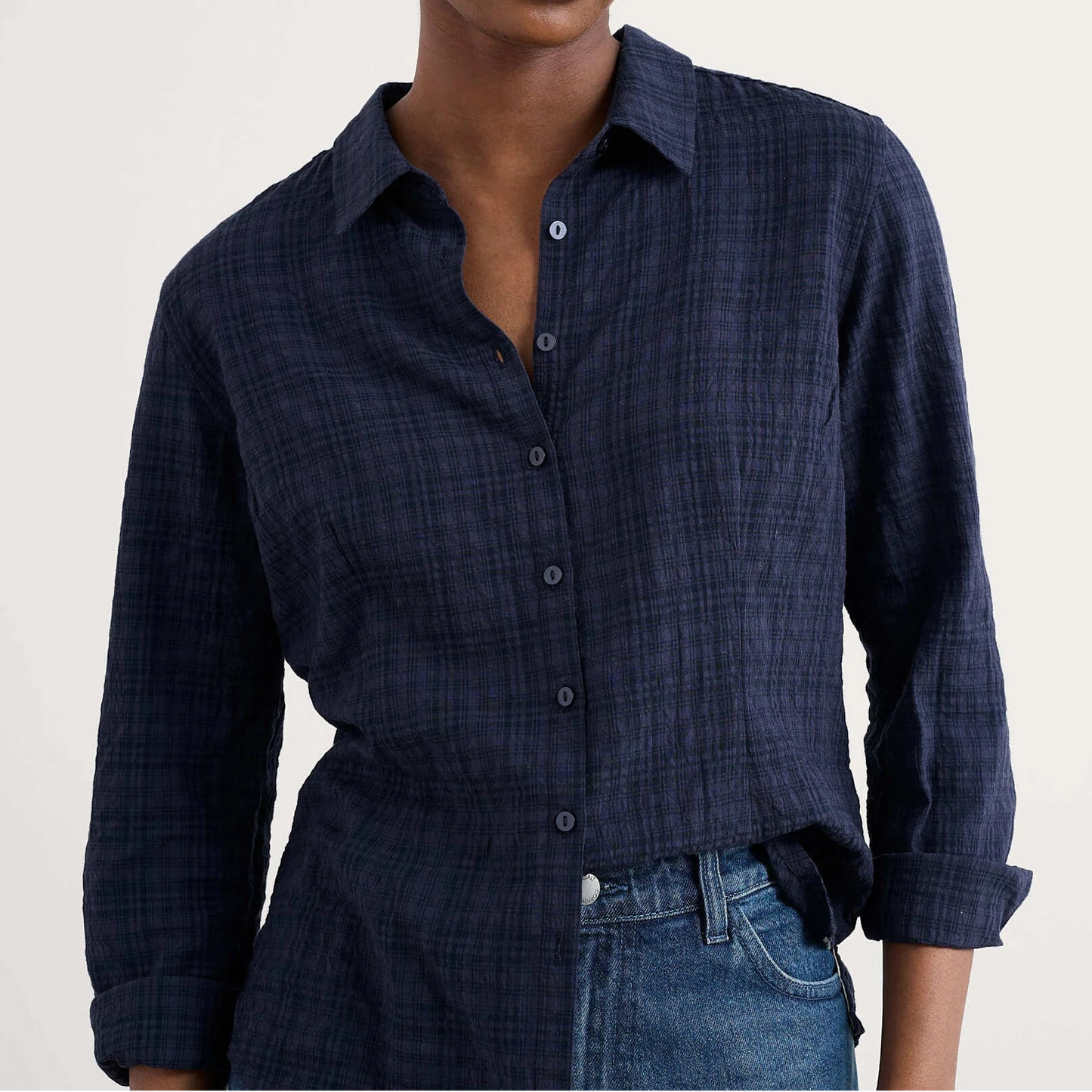 Seasalt Isla cotton shirt Maritme
