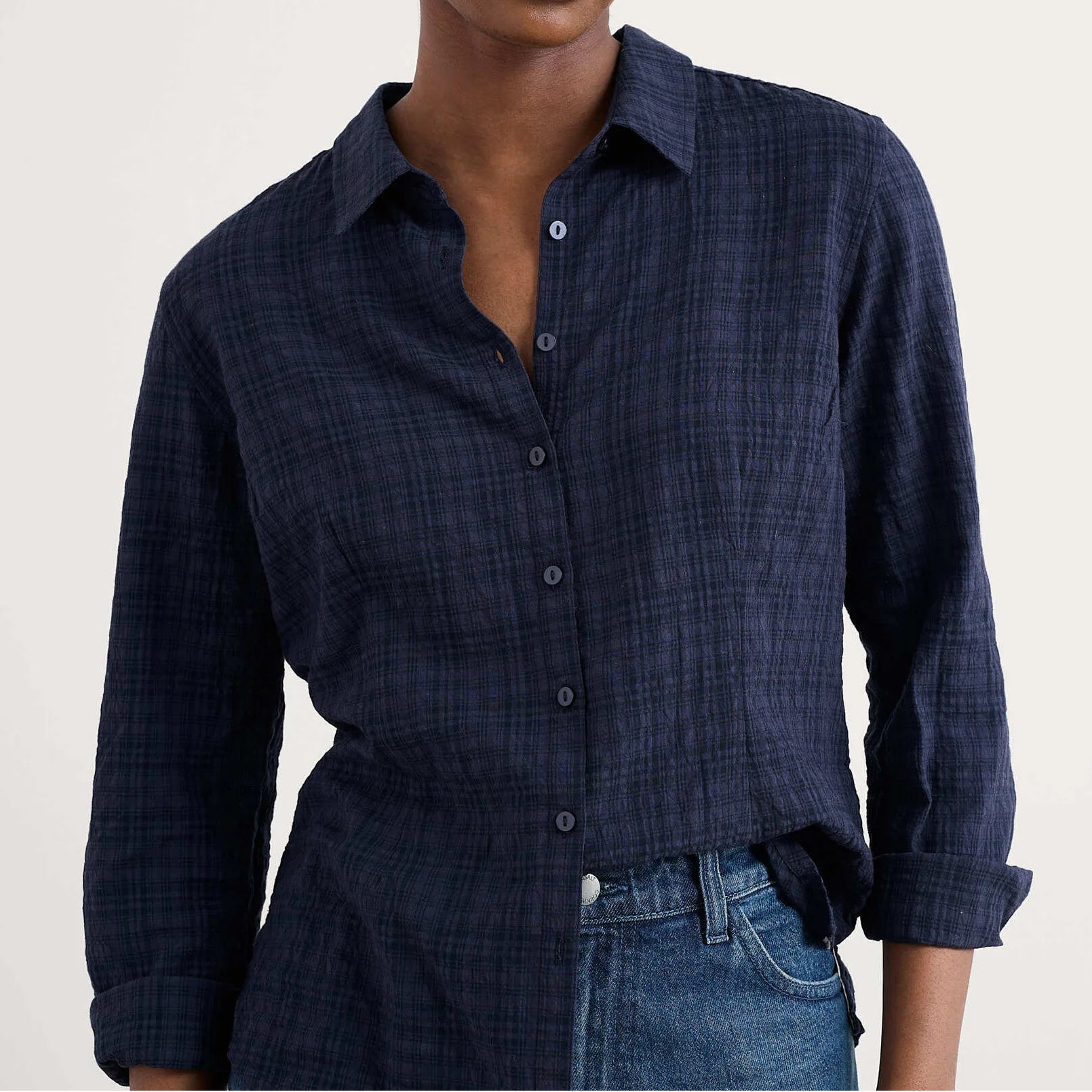 Seasalt Isla cotton shirt Maritme
