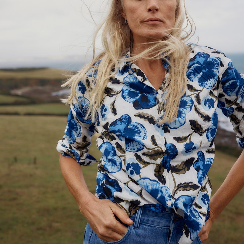 Seasalt Larissa Shirt Spring Pansy