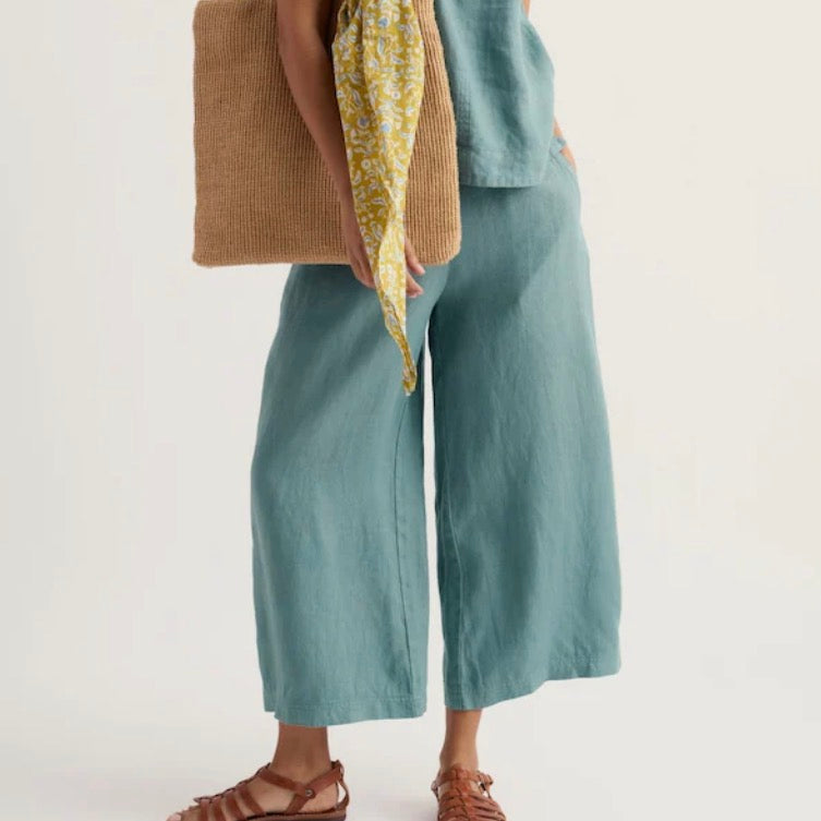 Seasalt Linen wie pants in Teal
