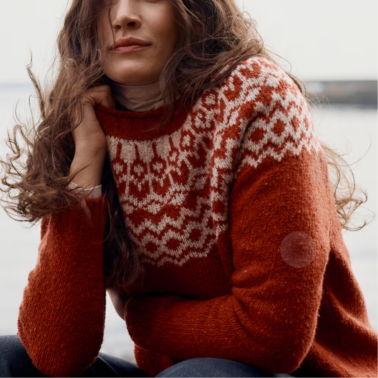 Seasalt Port kinnis Wag Tail Red Sail Merino Jumper