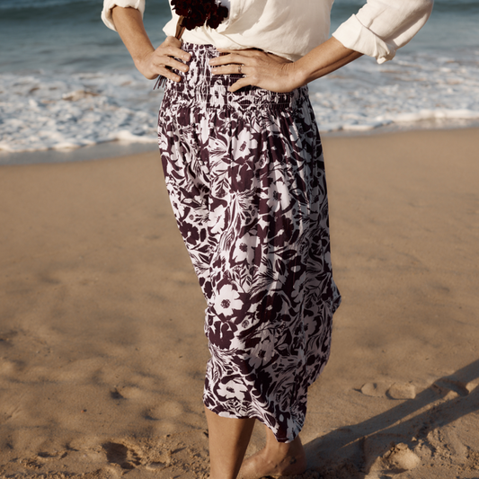 Seasalt Cornwall Rosemary Skirt in Cacao