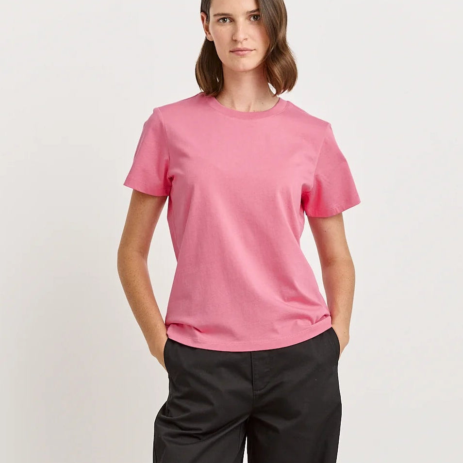 Tooralli plain pink t-shirt for women