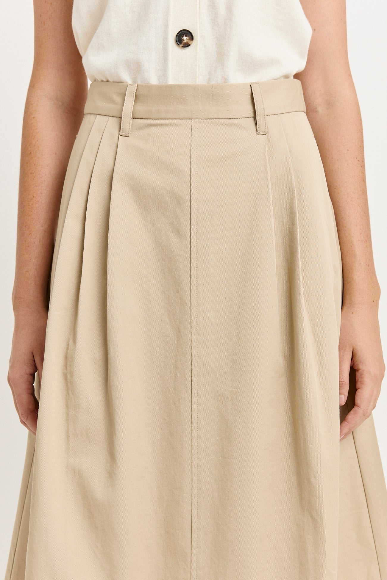 Cotton Skirt in Neutral tones from Toorallie
