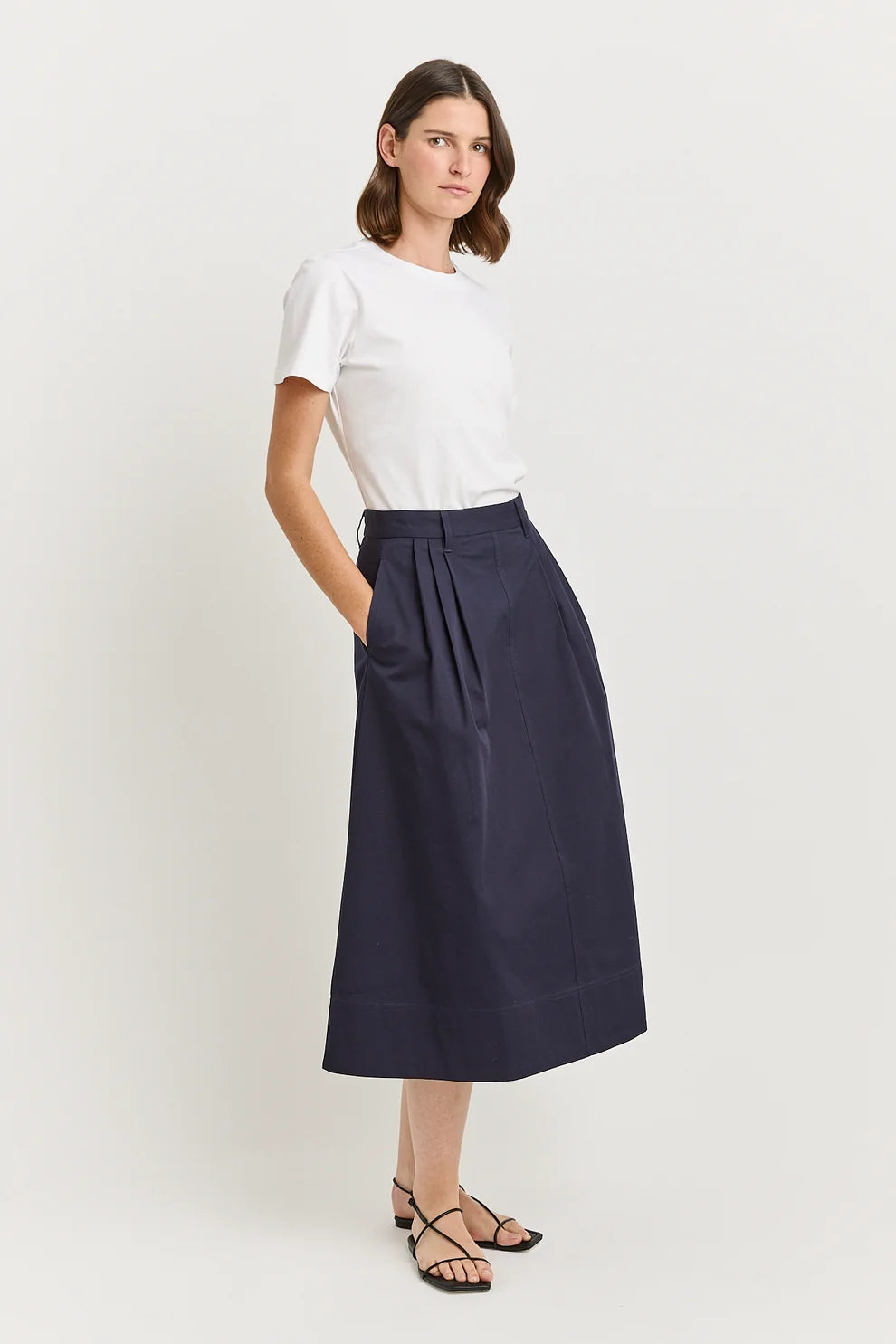 Toorallie summer skirt for women in navy
