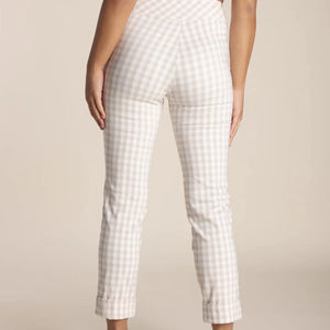 Gingham Pants by Two T's in stone.