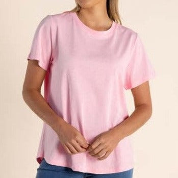 Two T's 100% cotton pink T-Shirt.