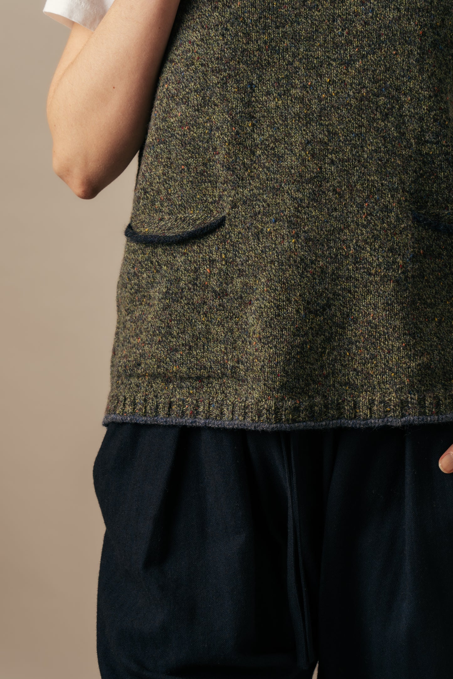 Eribe - Tweed Nep Vest - Pine