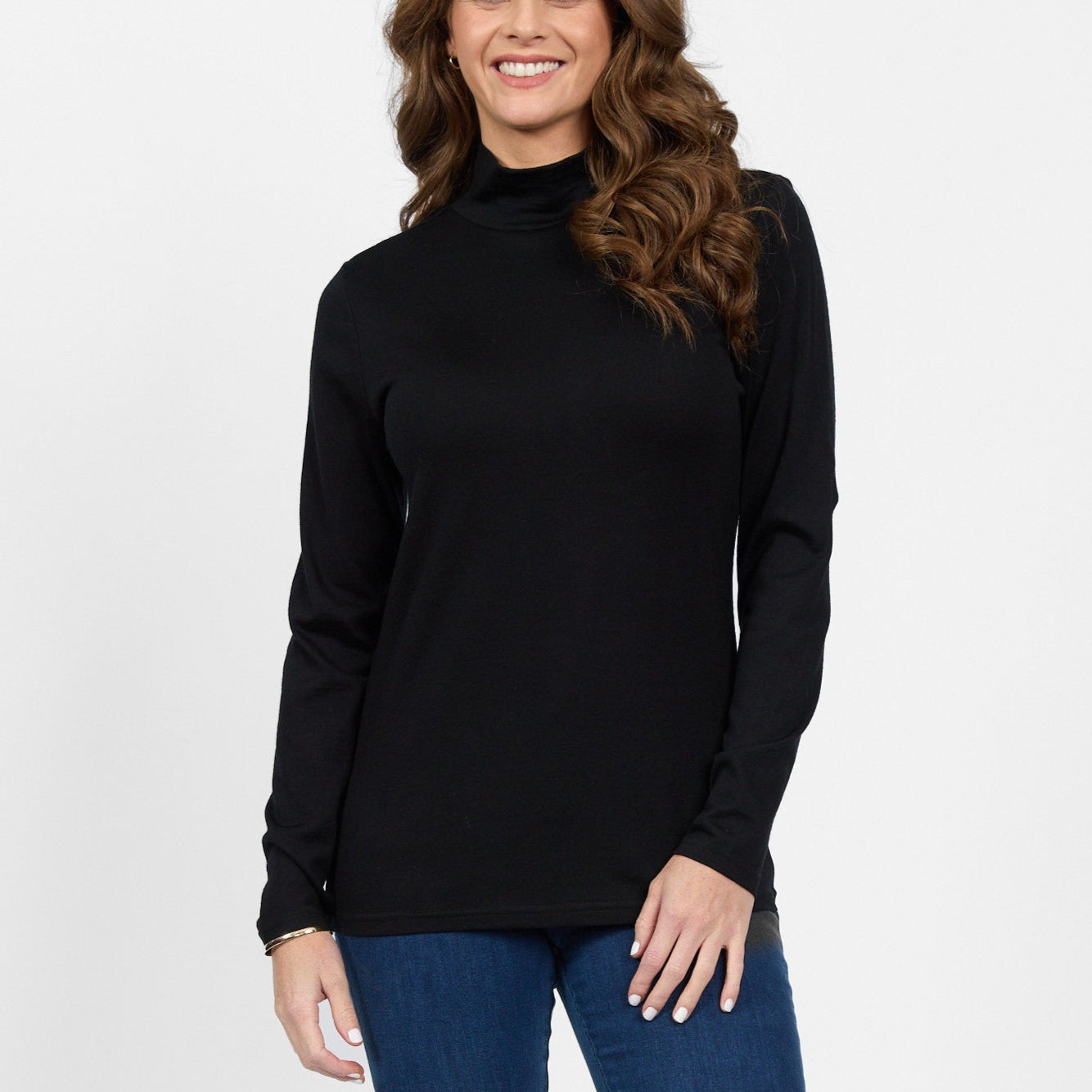 Vassalli polo top in merino wool