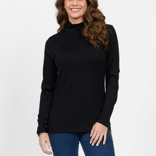 Vassalli polo top in merino wool