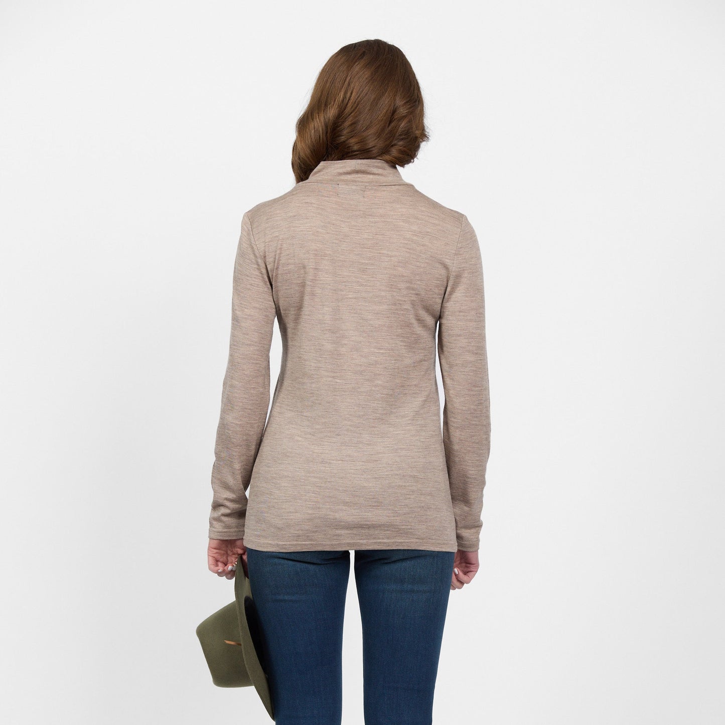 Merino wool top in twig 