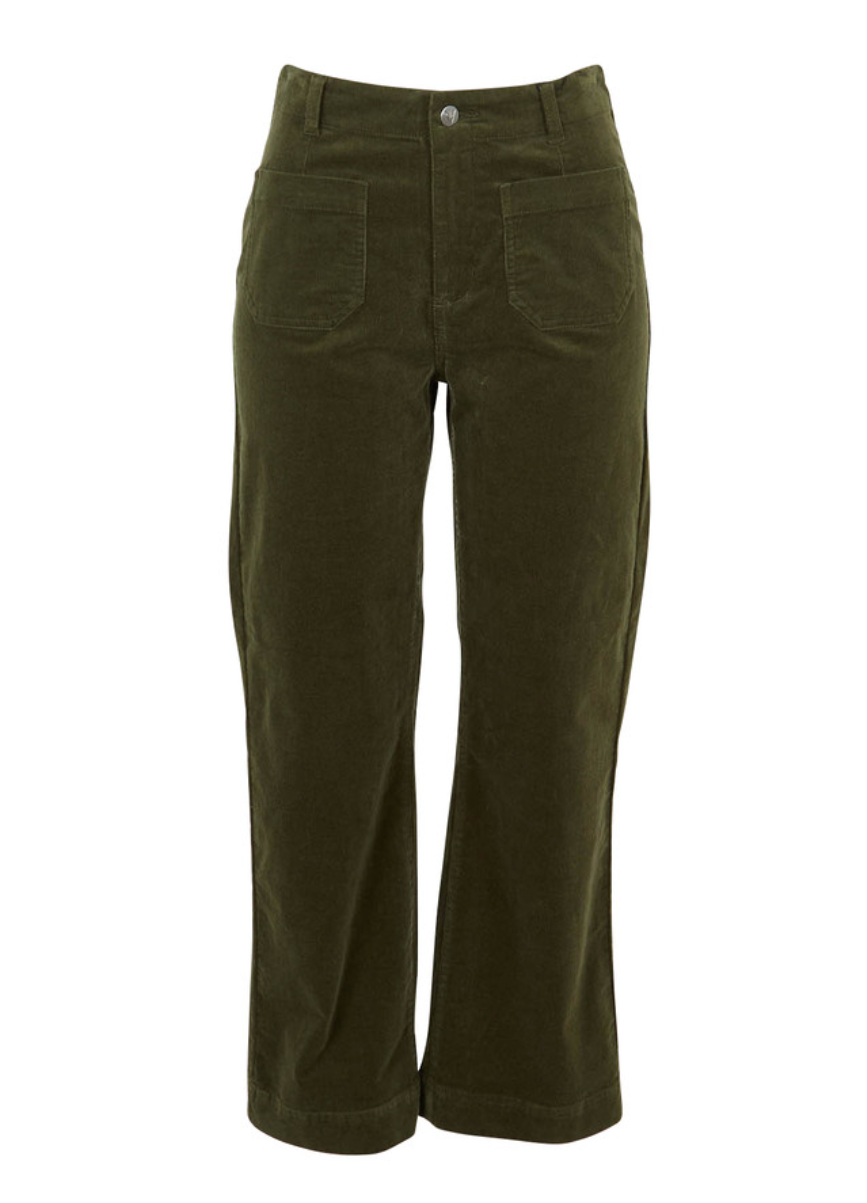 Vassalli ankle grazer pants in sgae