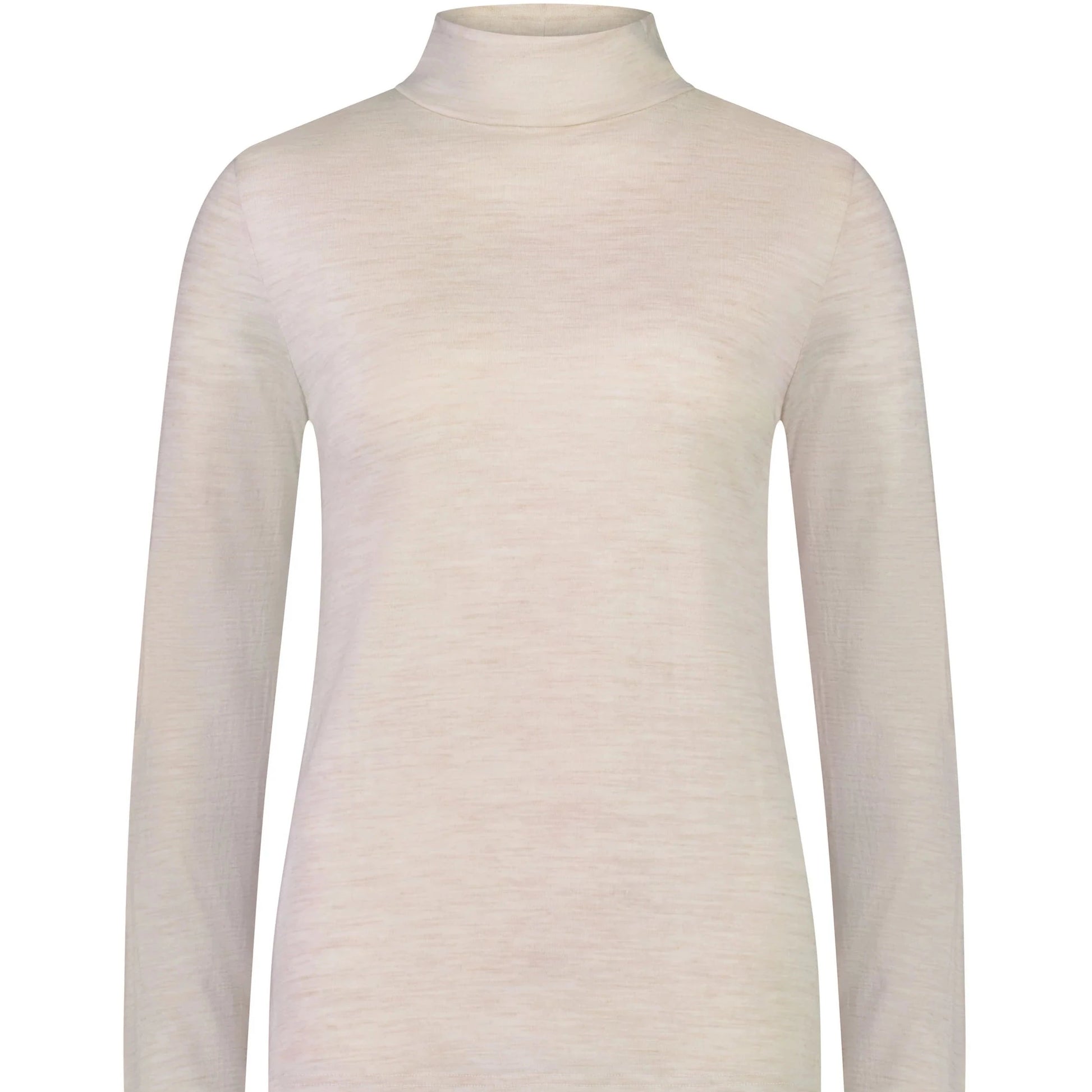 Merino Wool Skivvy in Oat.