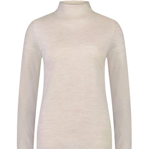 Merino Wool Skivvy in Oat.
