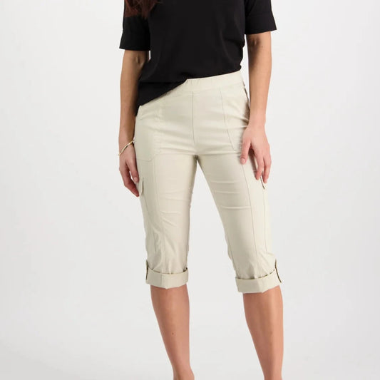 Vassalli Poplin Cargo Pants Sand.