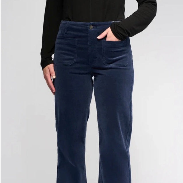 Slate Cord ankle grazer pants from vassalli