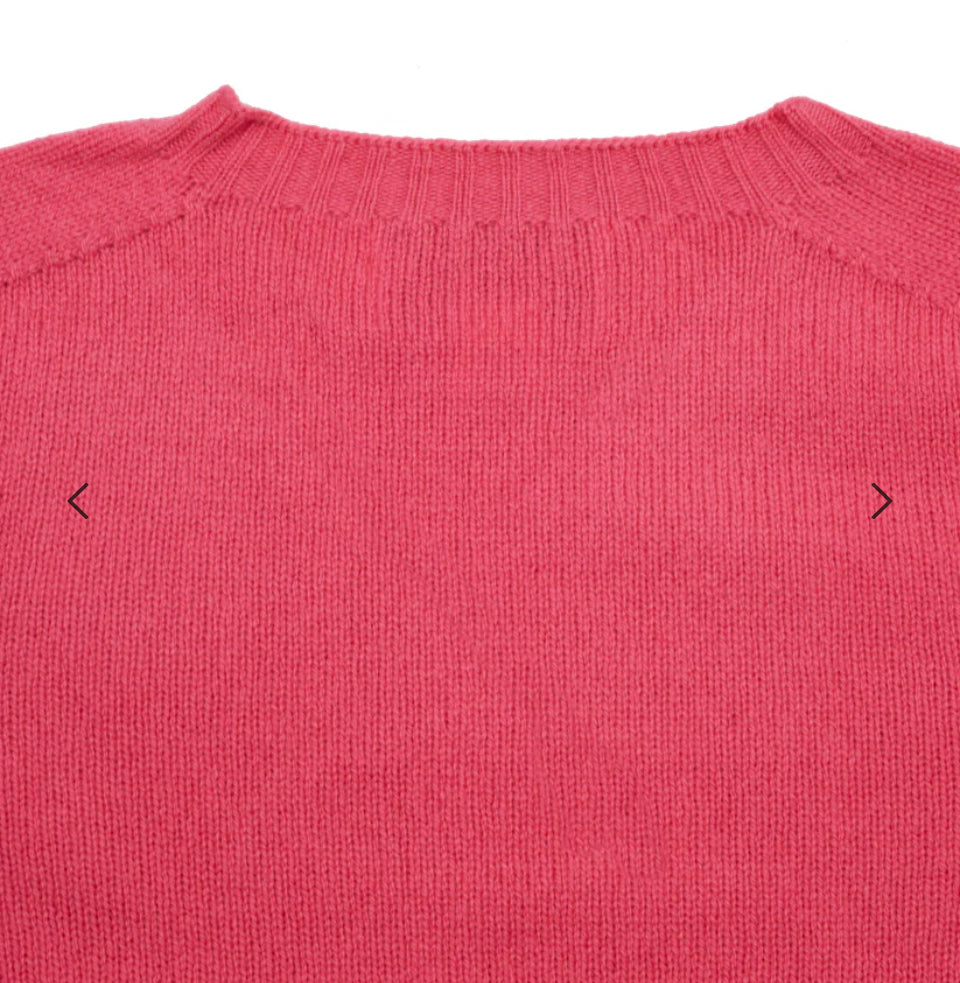 Wool cardigan in pink