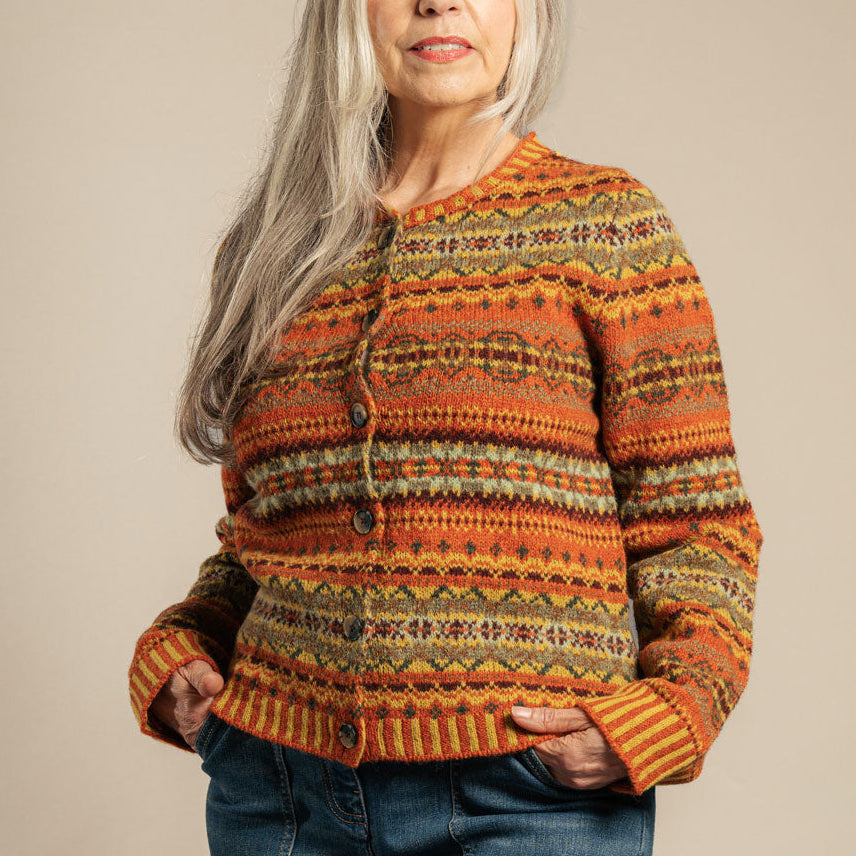 Eribe westray - shetland wool farisle scottosh cardigan