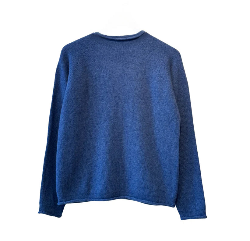 quality wool sweater Harley of Scotland denim.