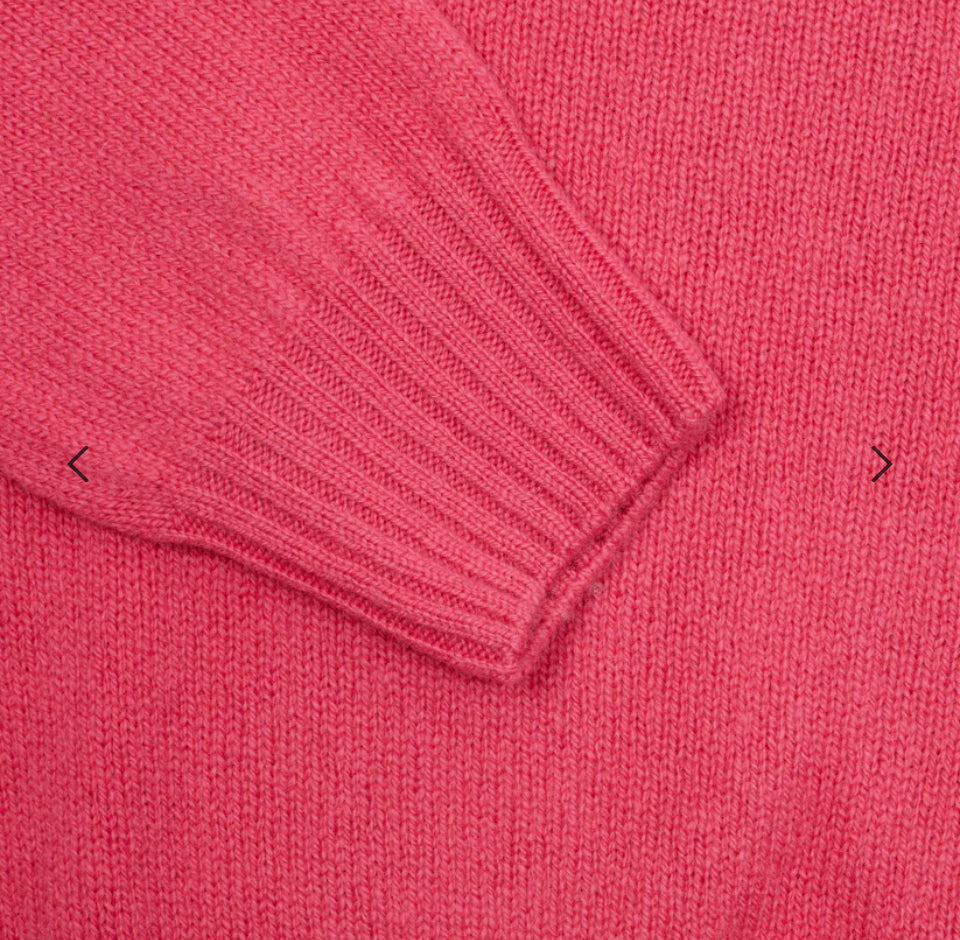 Quality pure wool cardigan for women in Pink. 