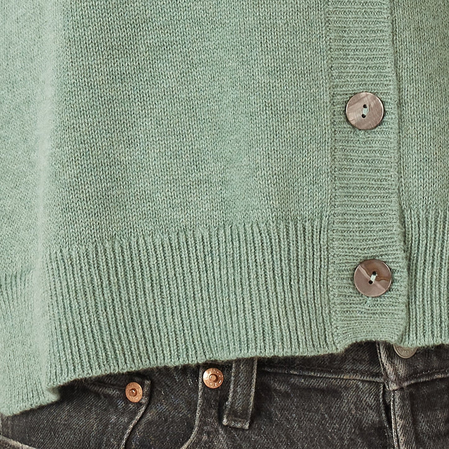 Buttoned vest in Moss green from Zaket and Plover.