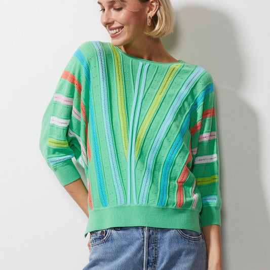 Zaket and Plover's Breeze & Brights Jumper in Green