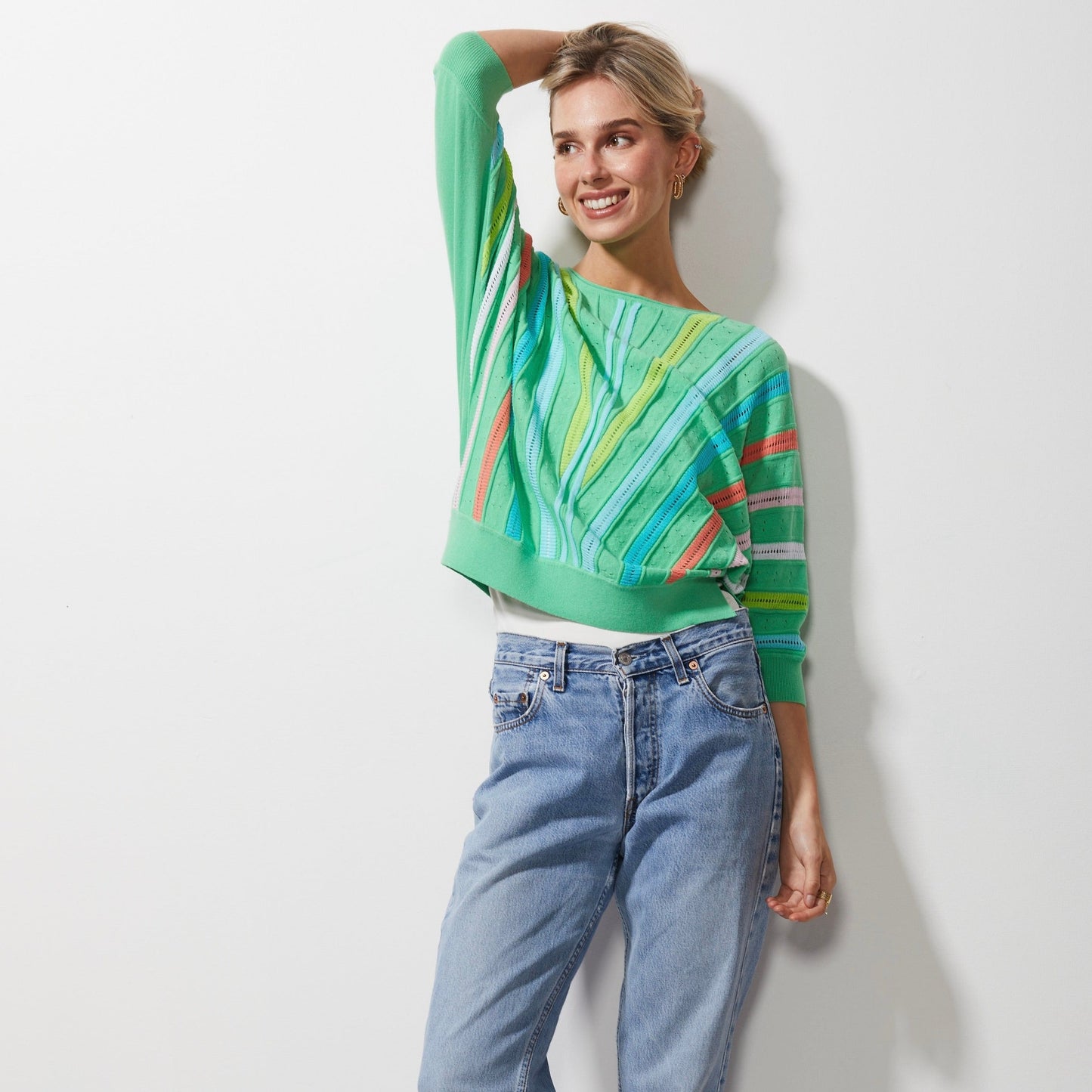 Zaket and Plover's Breeze & Brights Jumper in Green