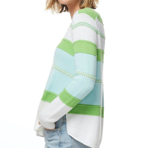 Zaket and Plover Summer stripe cotton jumper online.
