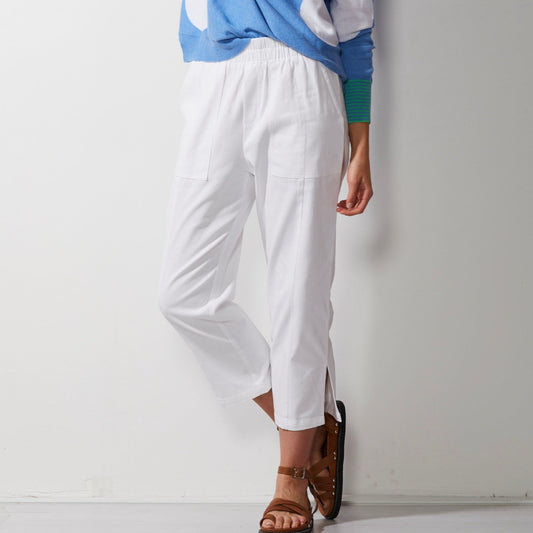 Zaket and Plover's summer Pants in white for women