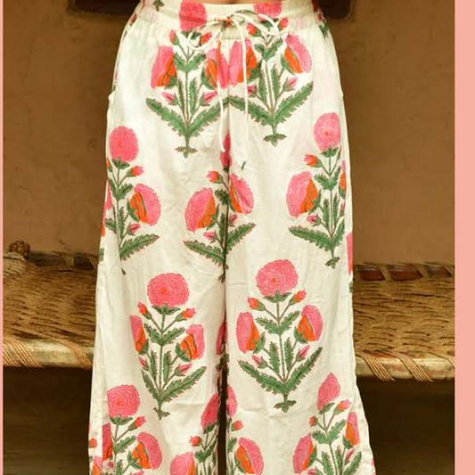 Mandalay Designs big marigold Palazzo Pants