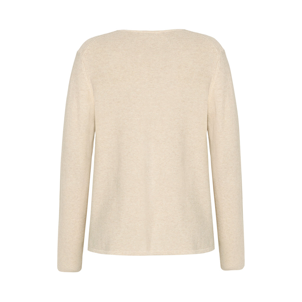 The Mona cotton Cardigan by Mansted in Light Oat