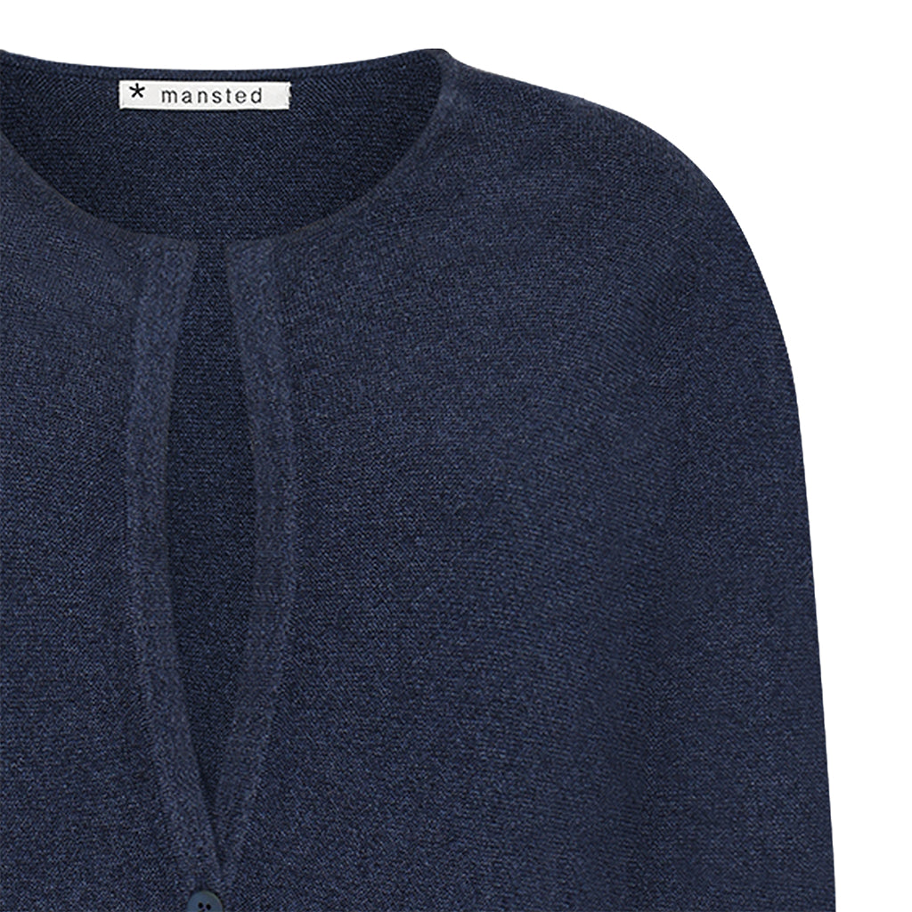 The Mansted Mona Cardigan in Navy Midnight Blue for women