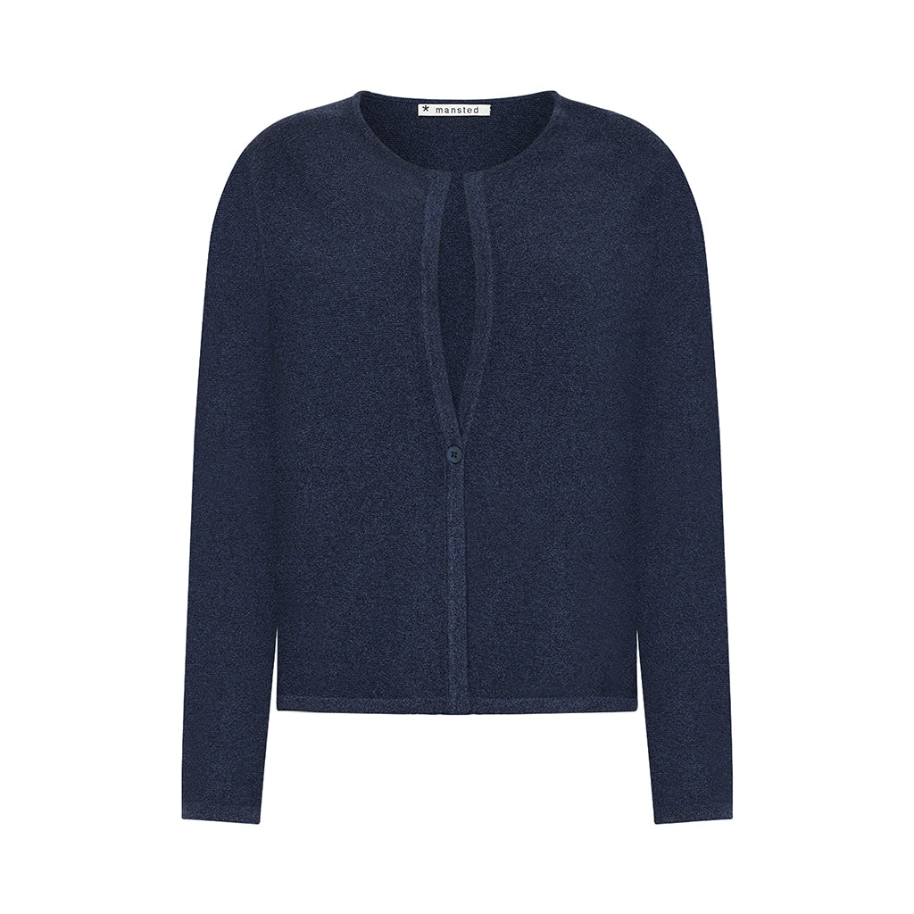 The Mansted Mona Cardigan in Navy Midnight Blue for women