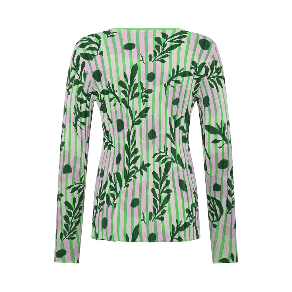 The Panama long sleeved green Top by Mansted for women