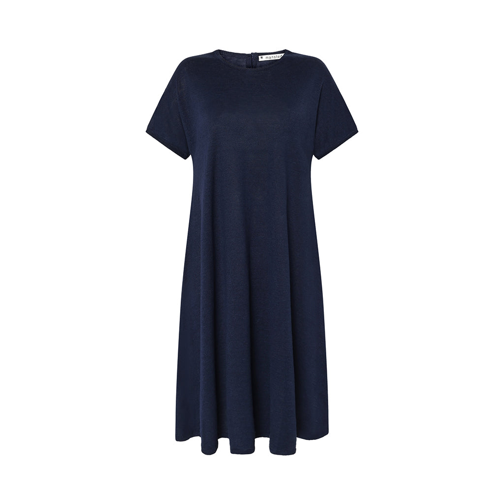 The Pilu Linen Hemp dress in Navy by Mansted