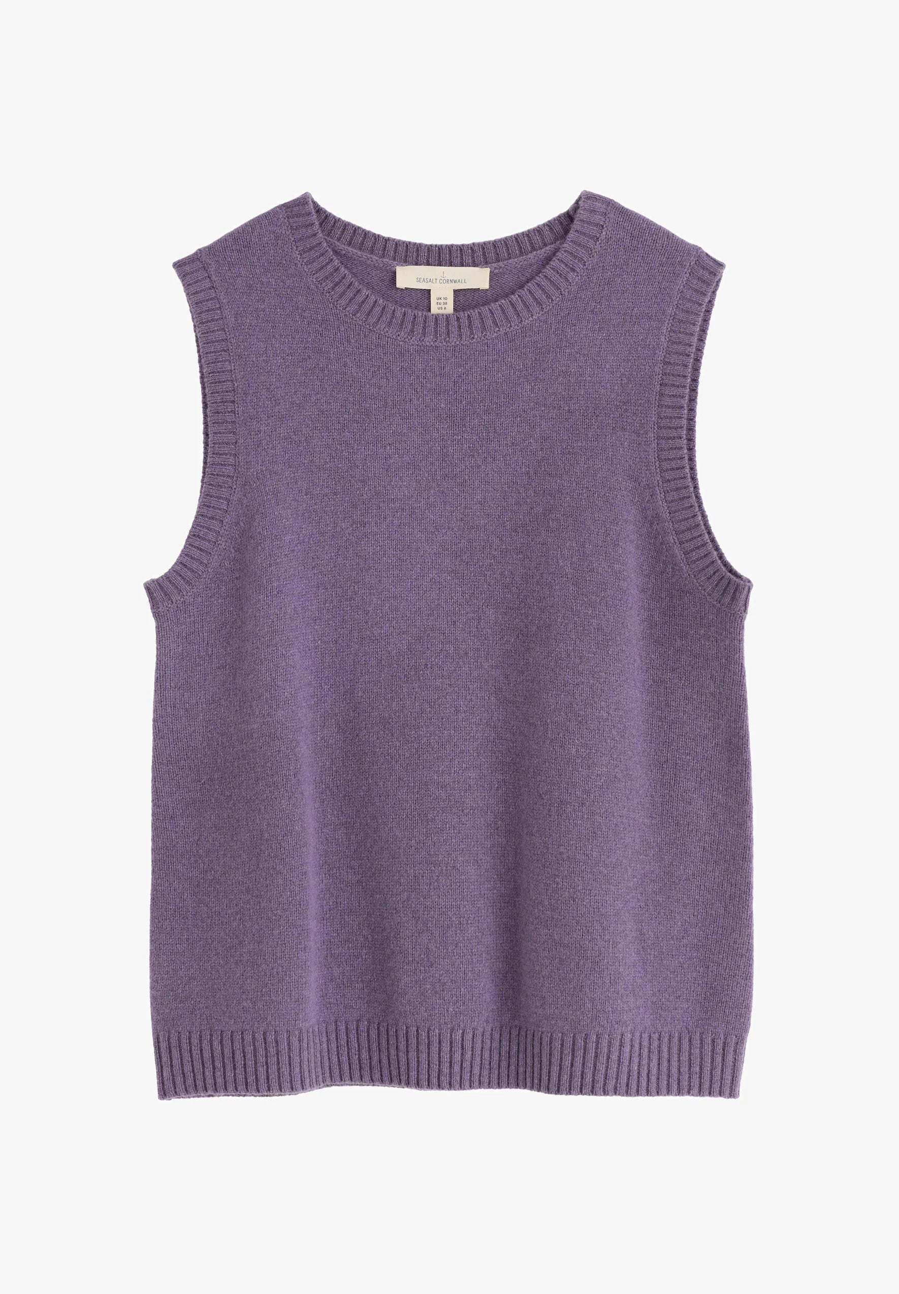 Purple knitted vest by SEASALT