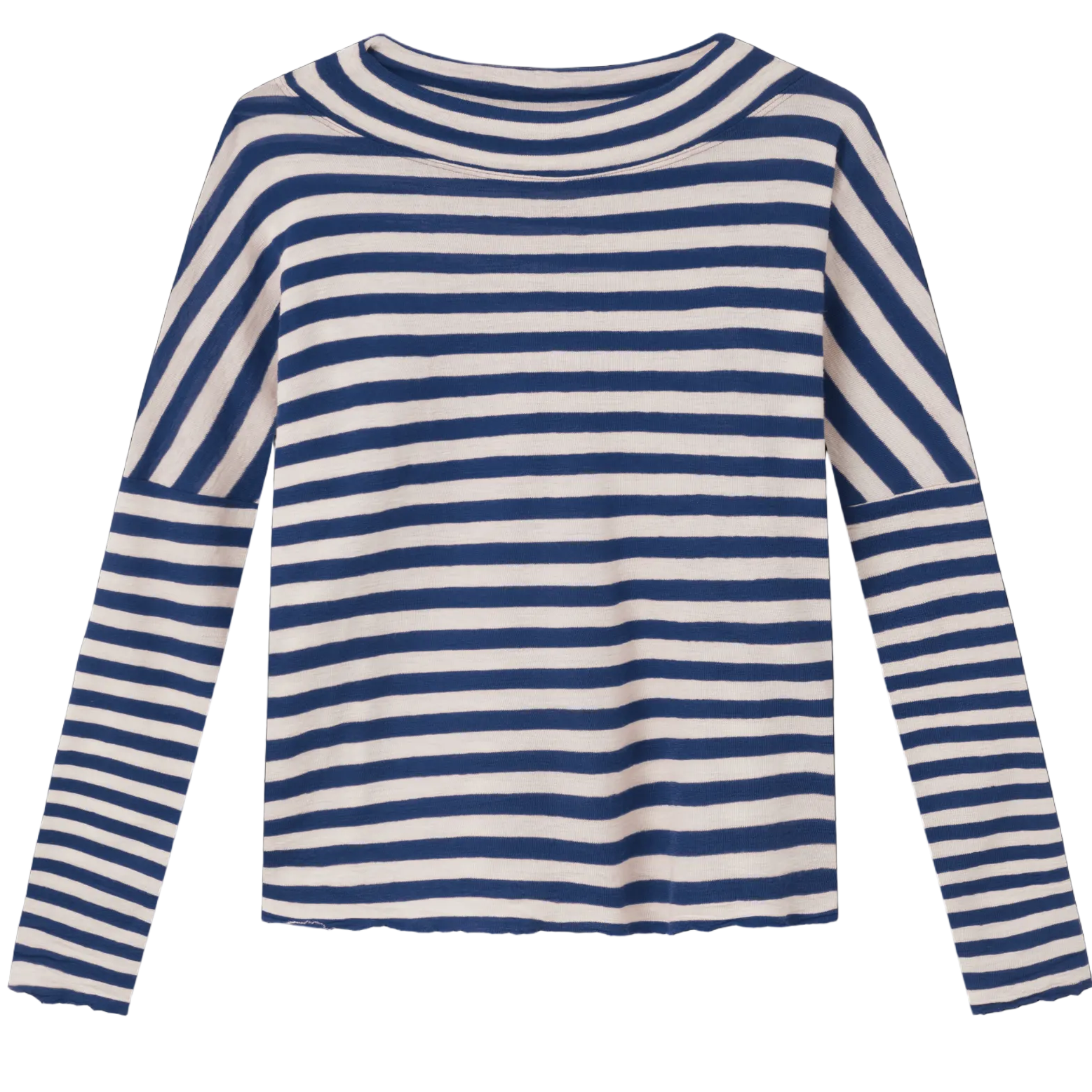 By Basics merino wool striped top.