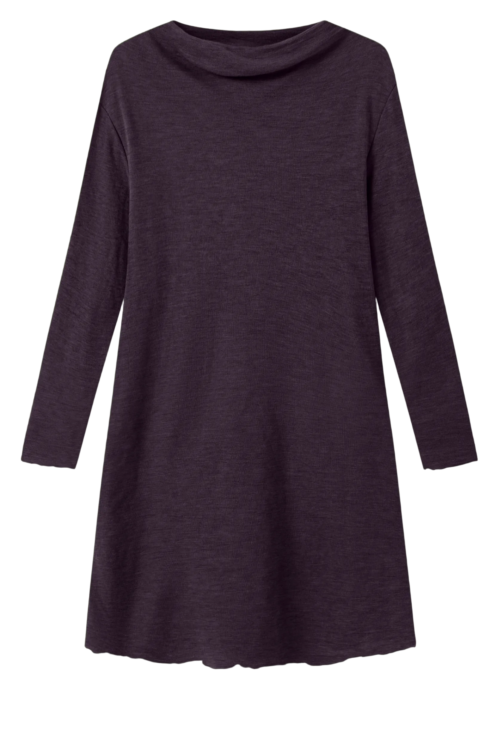 Merino wool purple dress from By Basics
