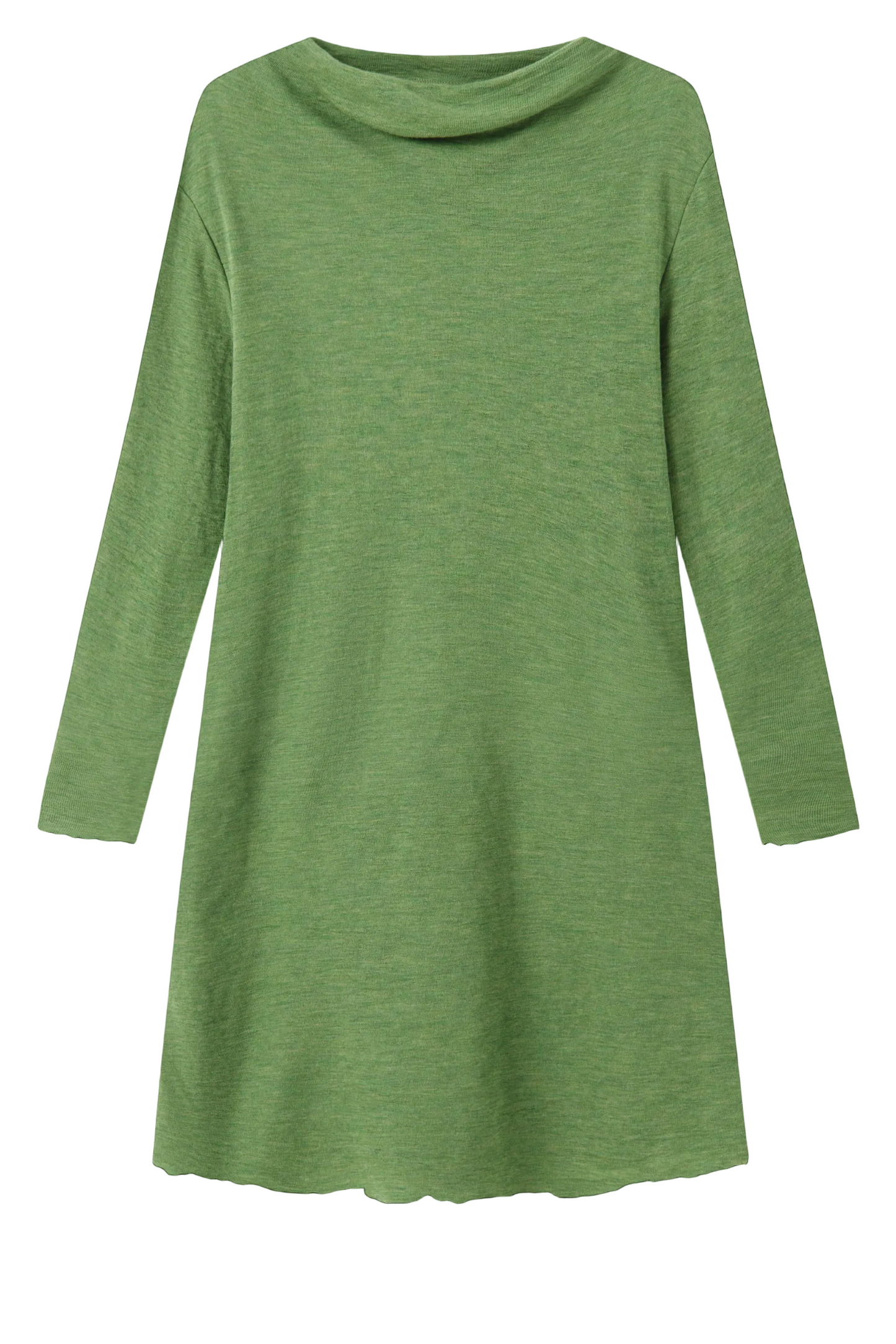 Merino wool knit dress from y basics in Green
