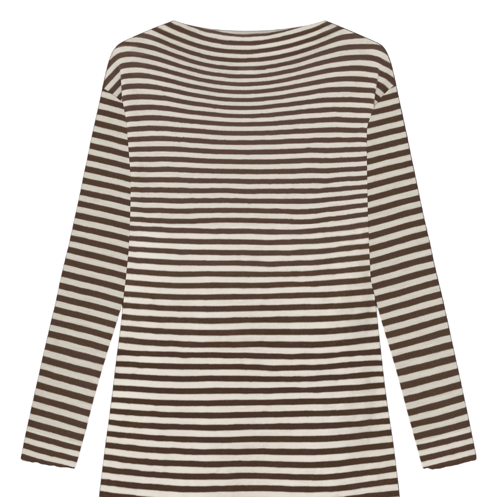 By Basics merino dress in earth stripe