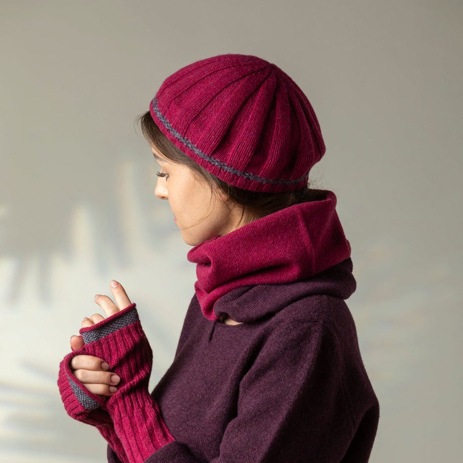 Eribé's Bowden Beret in Rosehip